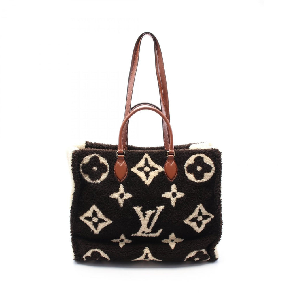 Louis Vuitton Onthego GM Monogram Teddy Leather Tote Bag