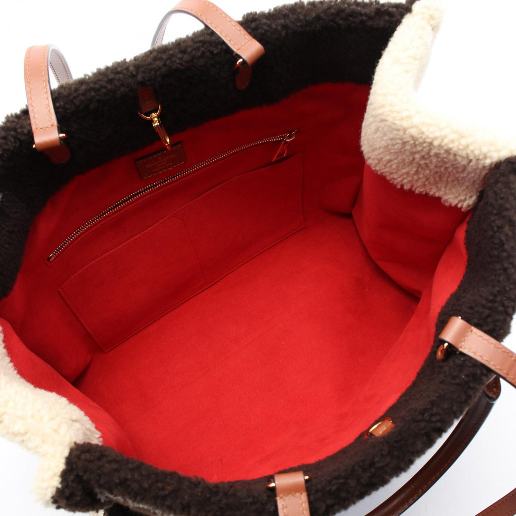 Louis Vuitton Onthego GM Monogram Teddy Leather Tote Bag