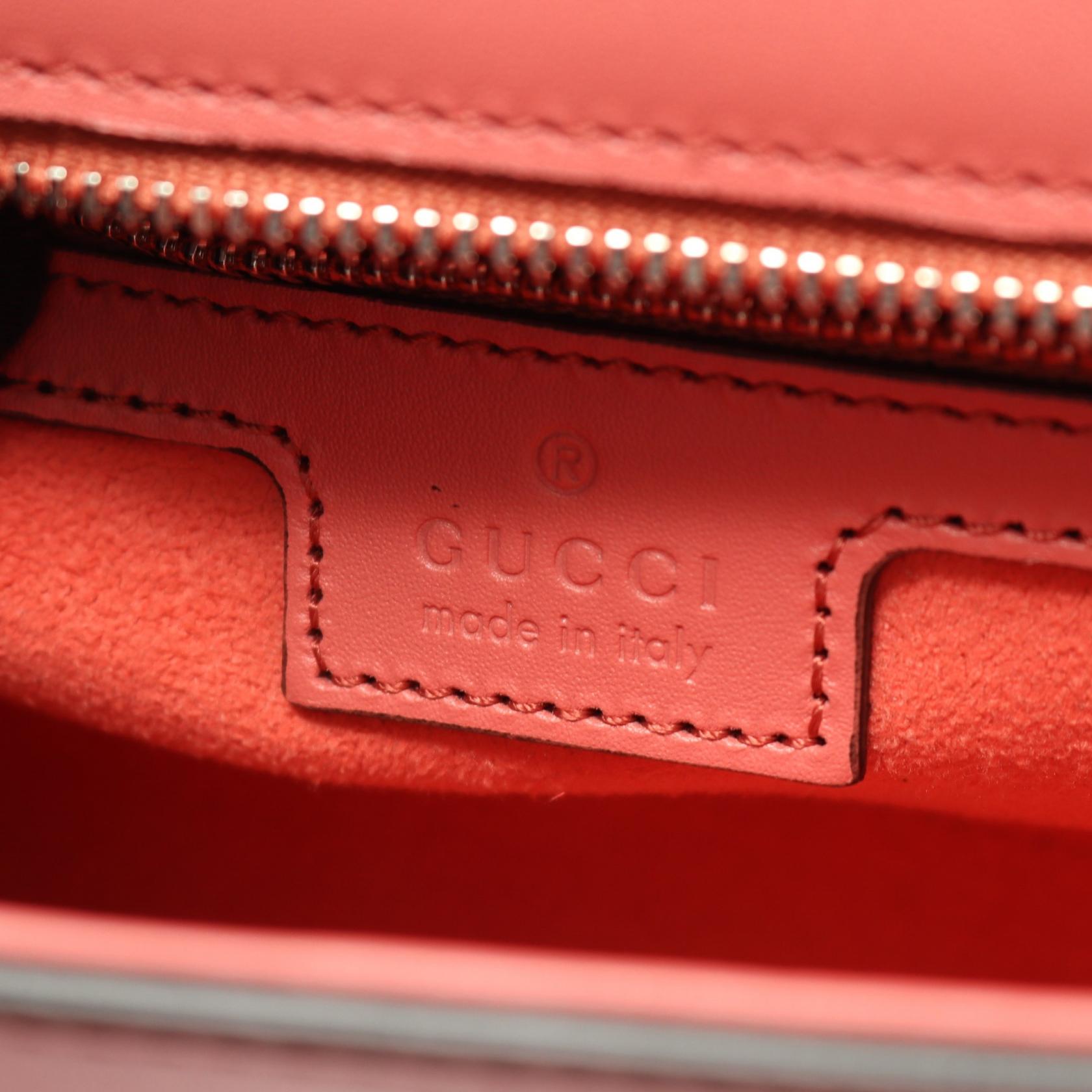 Gucci Double G Leather Shoulder Bag
