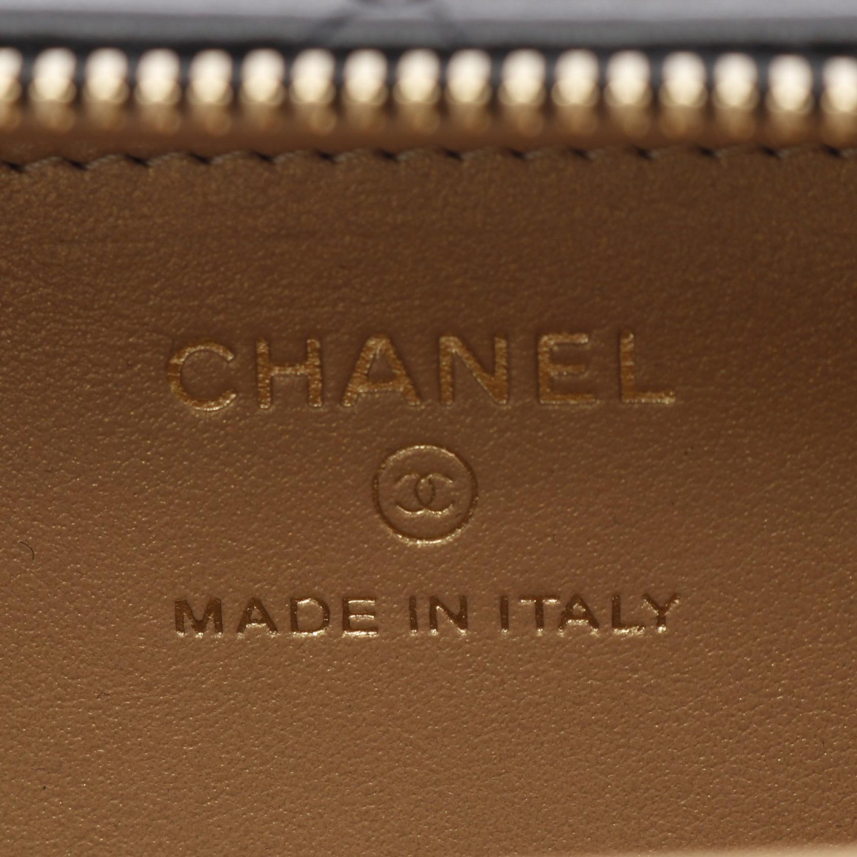 Chanel Matelasse Vanity Mini Card Case Lambskin Shoulder Bag