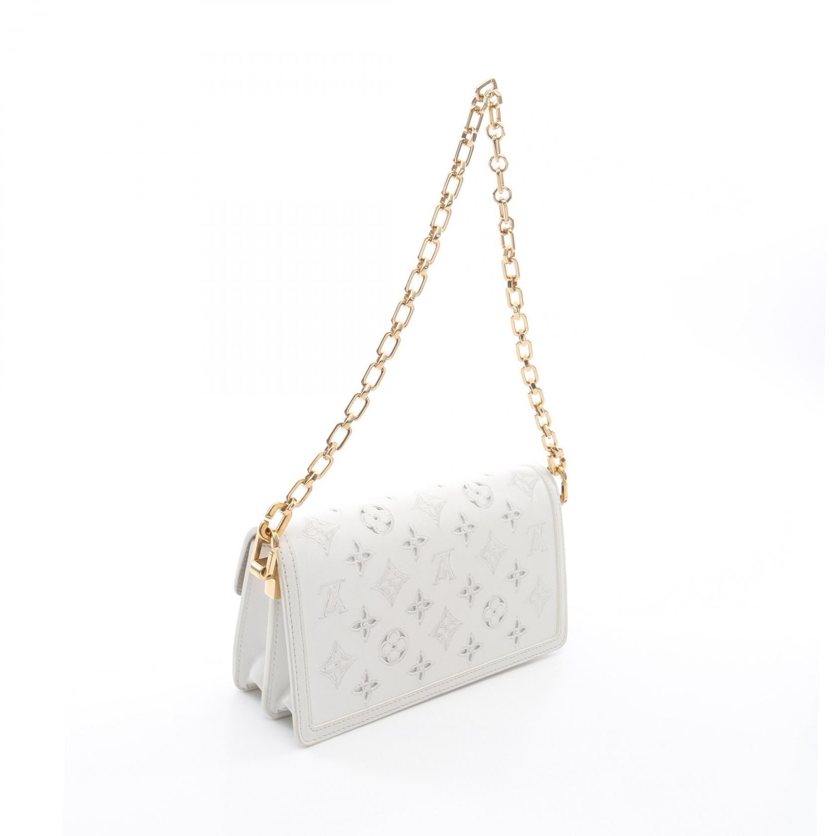 Louis Vuitton Dauphine EW Monogram Leather Shoulder Bag