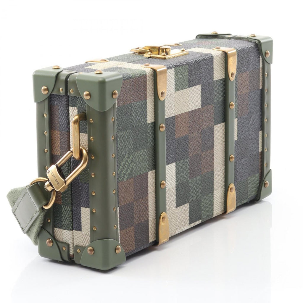 Louis Vuitton Neo Wallet Trunk PVC Coated Canvas Leather Shoulder Bag