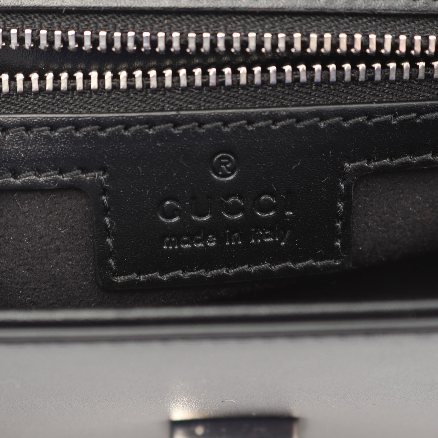 Gucci Double G Leather Shoulder Bag