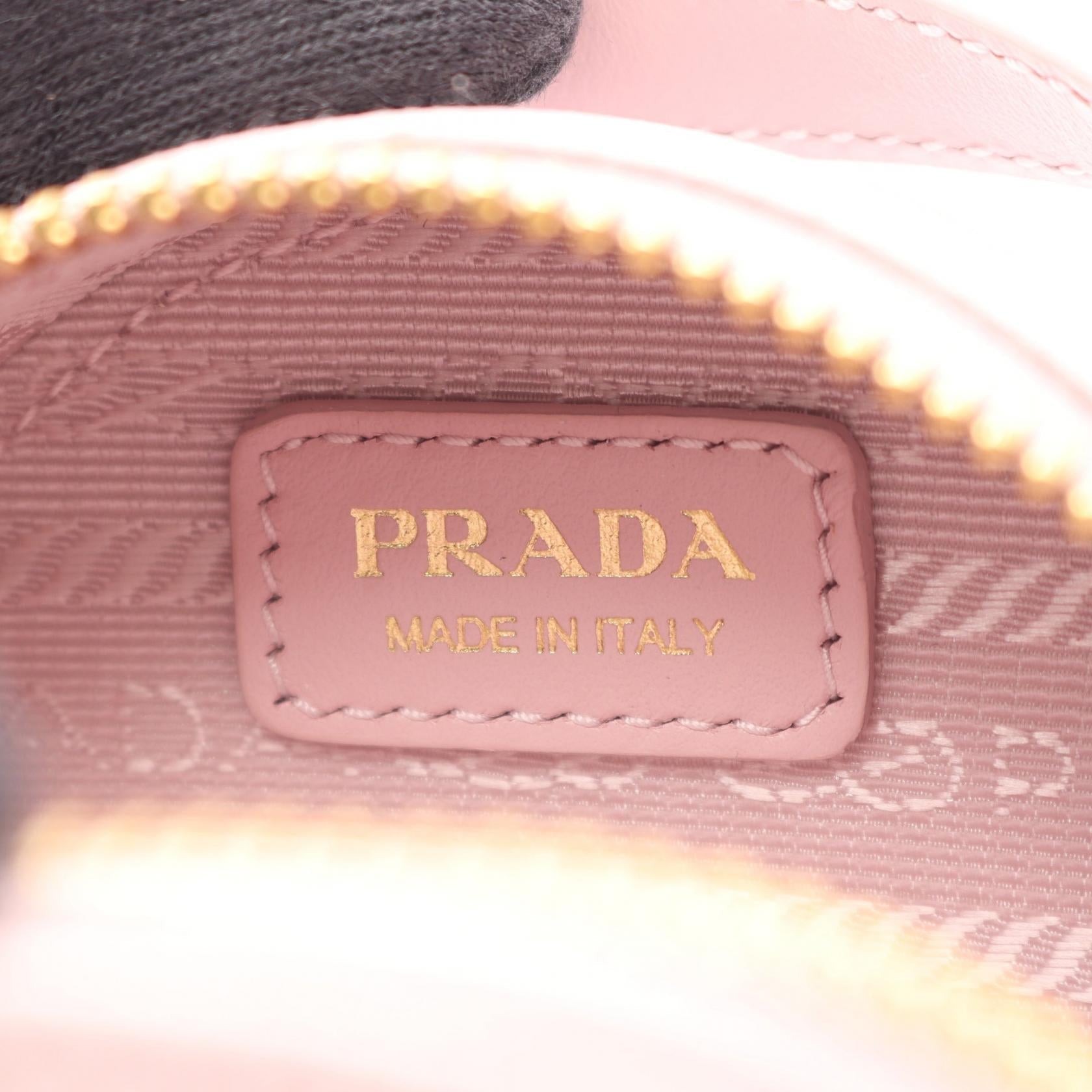 Prada Saffiano Triangle Mini Shoulder Bag