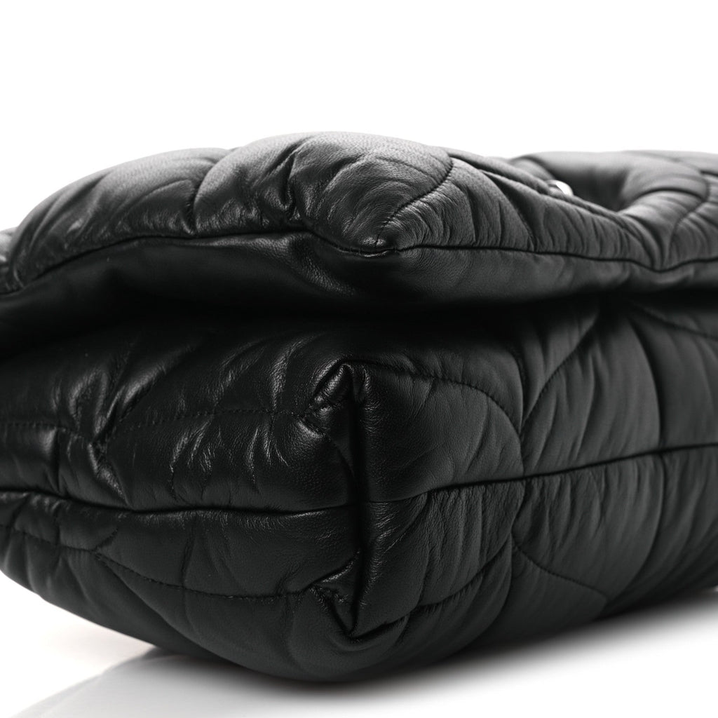 Nappa Pillow Quilted Little Softie Bag Black