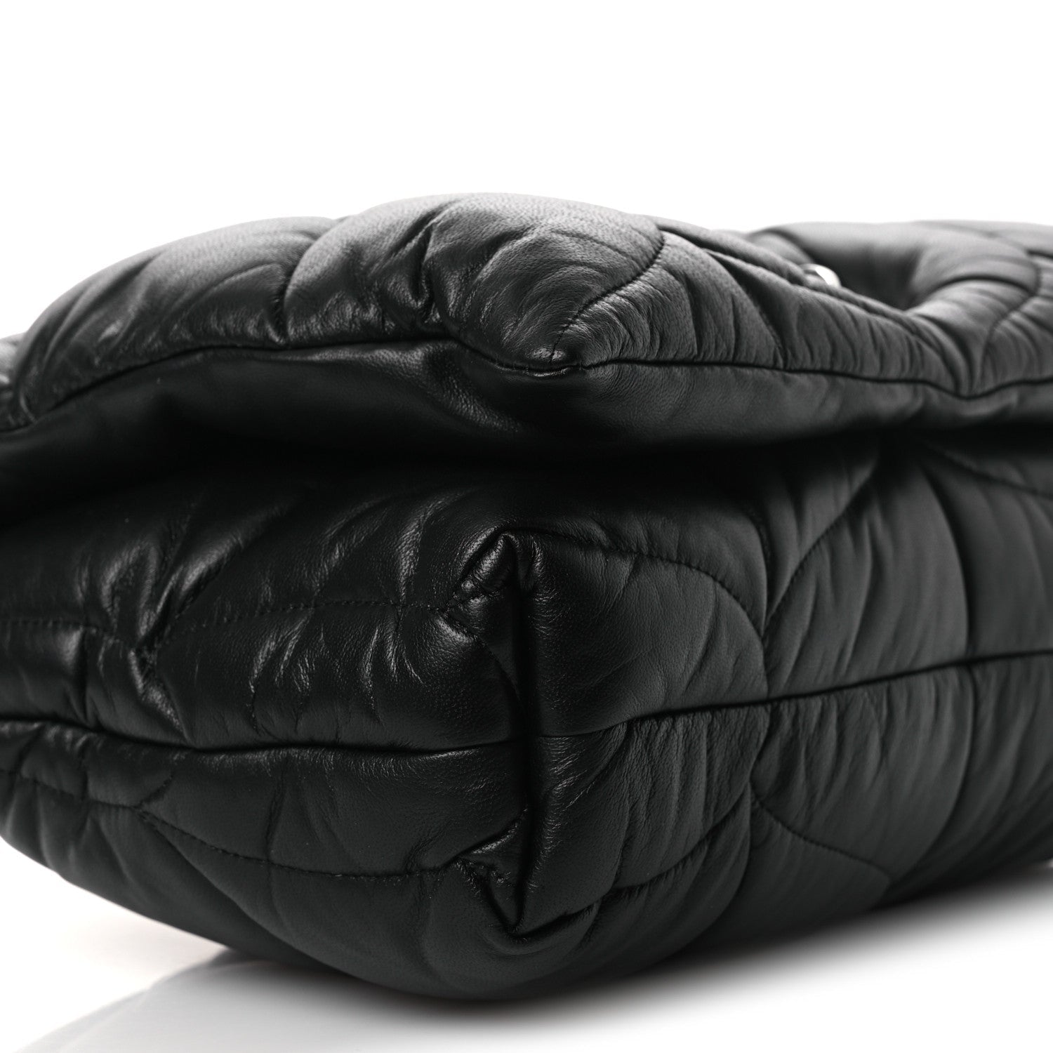 Nappa Pillow Quilted Little Softie Bag Black