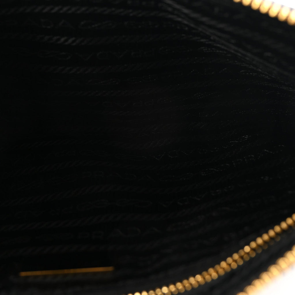 Re-Nylon Saffiano Raso Shoulder Bag Black