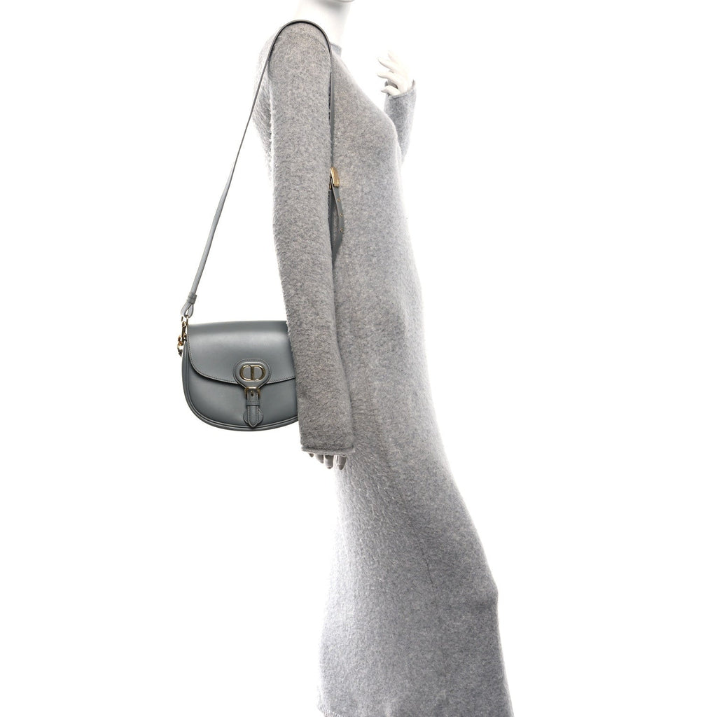 Box Calfskin Medium Bobby Flap Gray