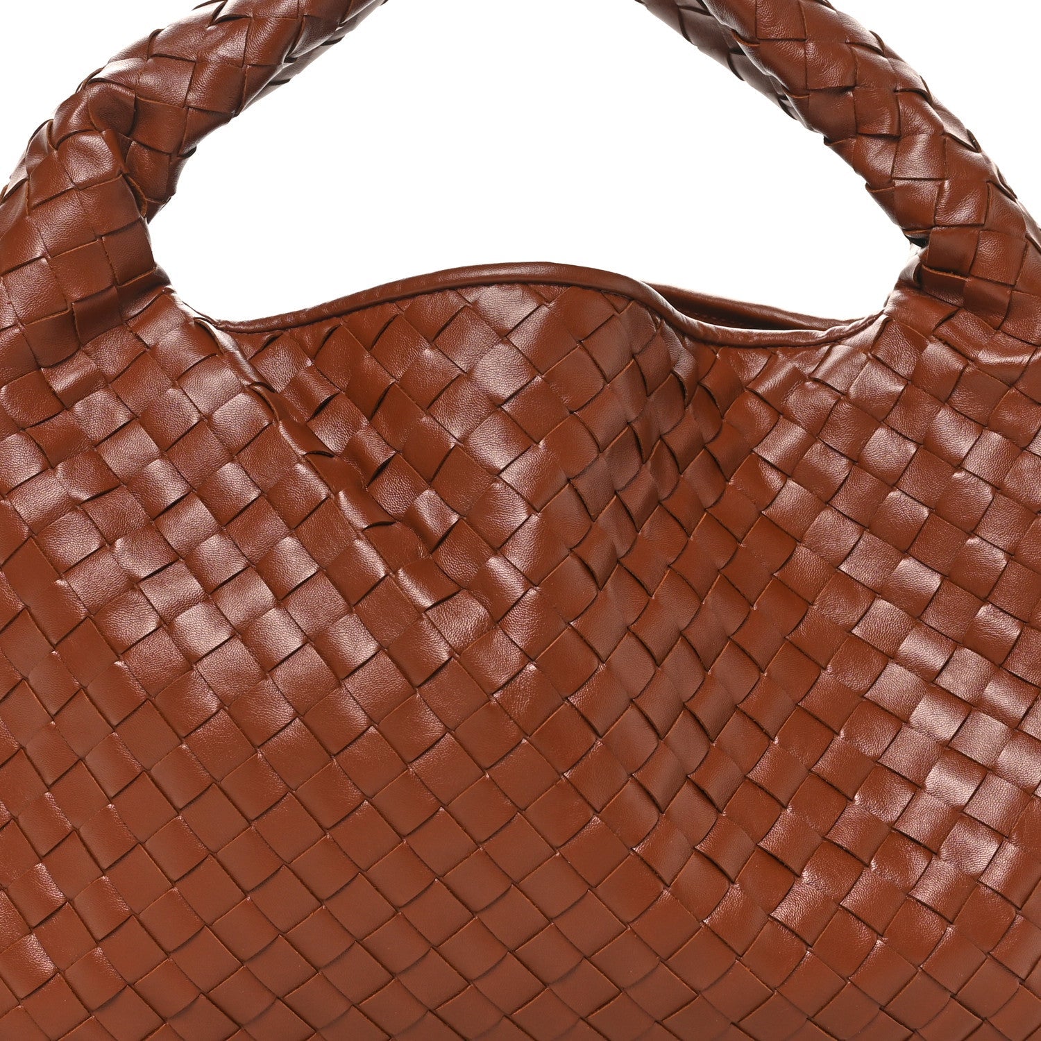 Calfskin Intrecciato Small Hop Sapele