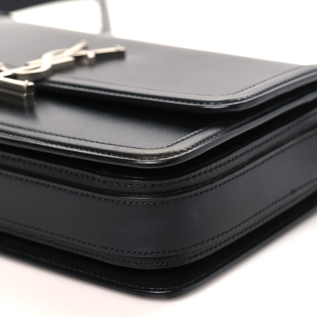 Box Calfskin Monogram Medium Solferino Satchel Black