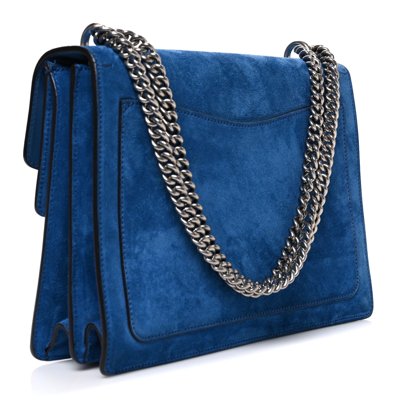 Suede Medium Dionysus Shoulder Bag Blue