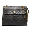 Chanel Lambskin Matelasse Coco Mark Chain Tote Bag