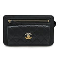 Chanel Matelasse Lambskin Clutch Bag