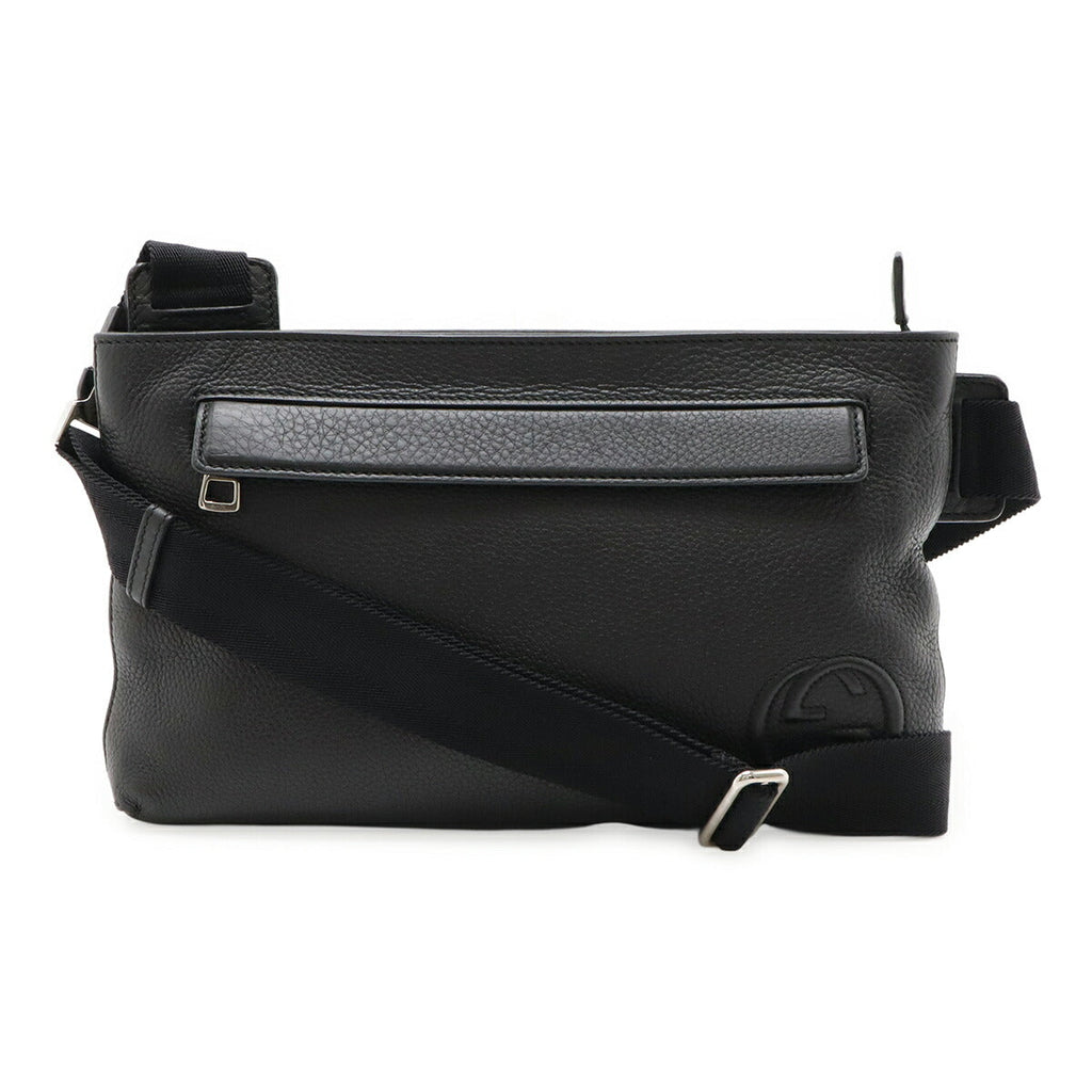 Gucci Soho Interlocking G Logo Leather Shoulder Bag