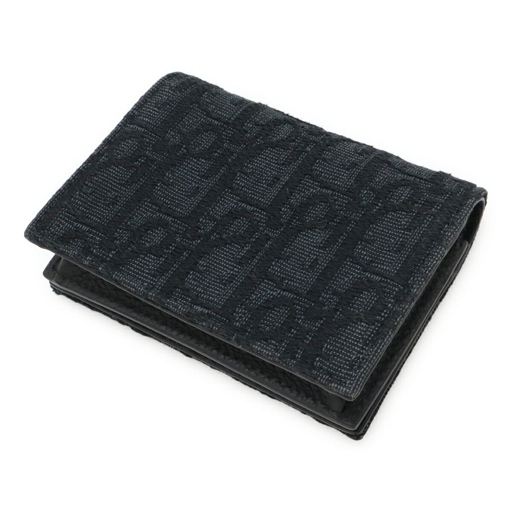 Christian Dior Oblique Jacquard Canvas Card Case