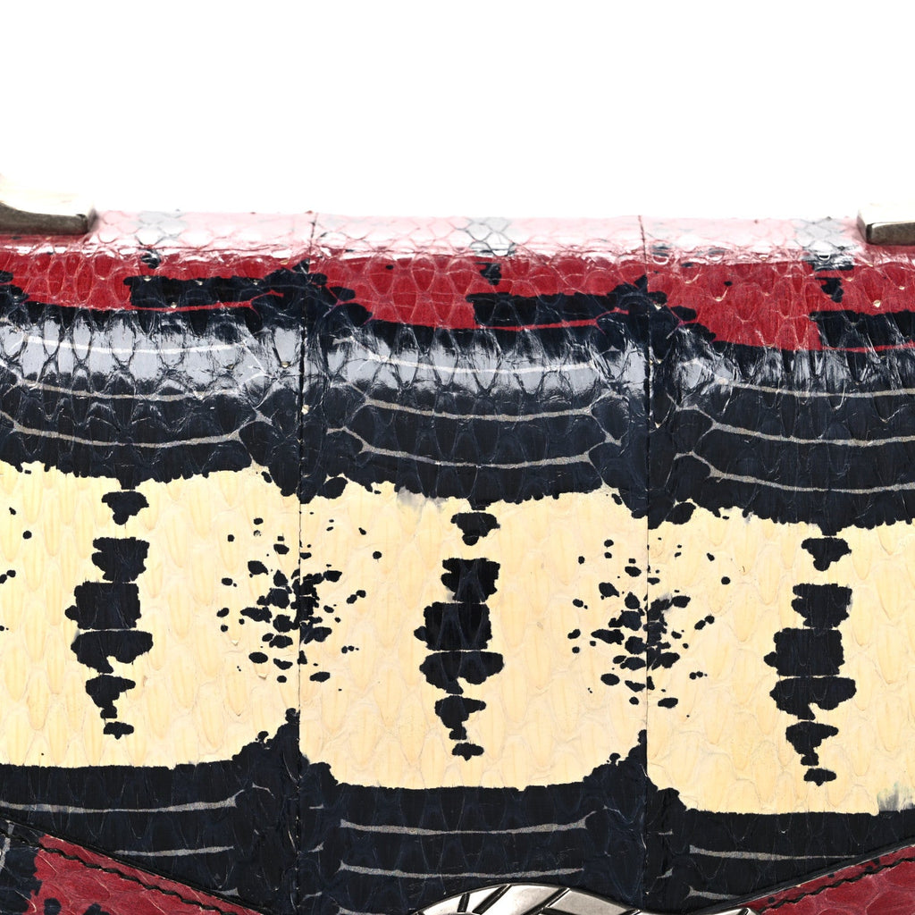 Snakeskin Small Lilith Top Handle Bag