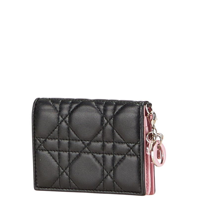 Dior Lady Dior Cannage Leather Card Case