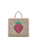 Gucci GG Supreme 3D Strawberry PVC Tote Bag