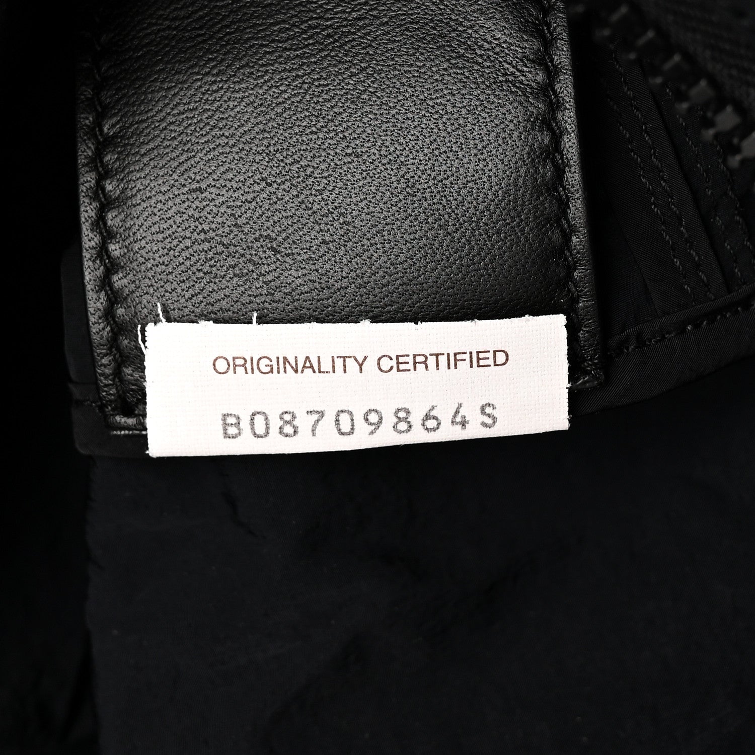 Nappa Nylon Intreccio Packable Backpack Black