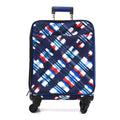 Nylon Airline Printed Coco Case Trolley Blue Red White