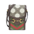 Gucci GUCCI HORSEBIT 1955 GG Supreme Canvas Leather Shoulder Bag