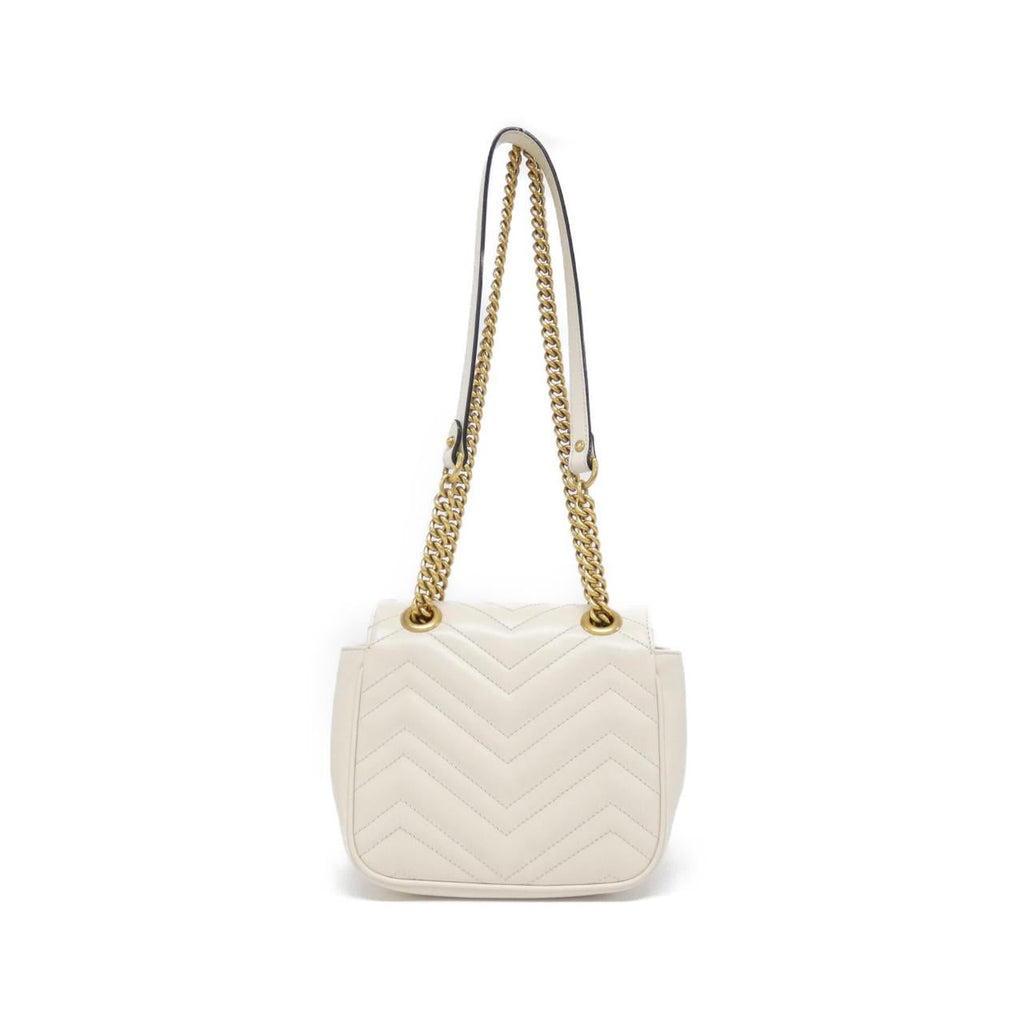 Gucci GG MARMONT Quilted Chevron Leather Shoulder Bag