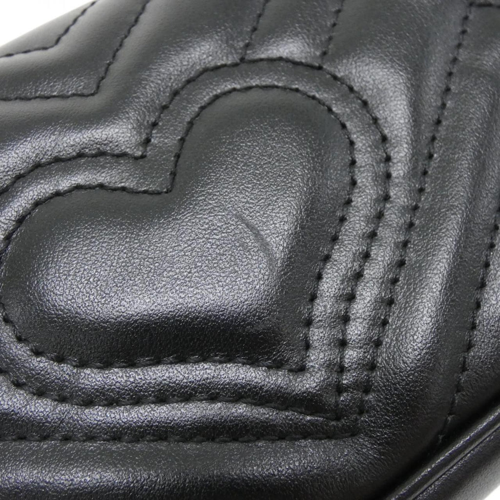 Gucci GG MARMONT Quilted Chevron Leather Shoulder Bag