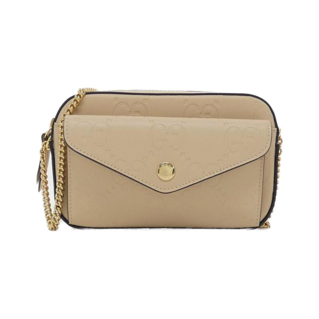 Gucci GG Leather Shoulder Bag