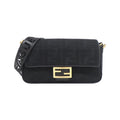Fendi Baguette Canvas Shoulder Bag
