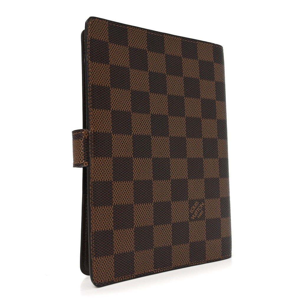 Damier Ebene Medium Ring Agenda Cover