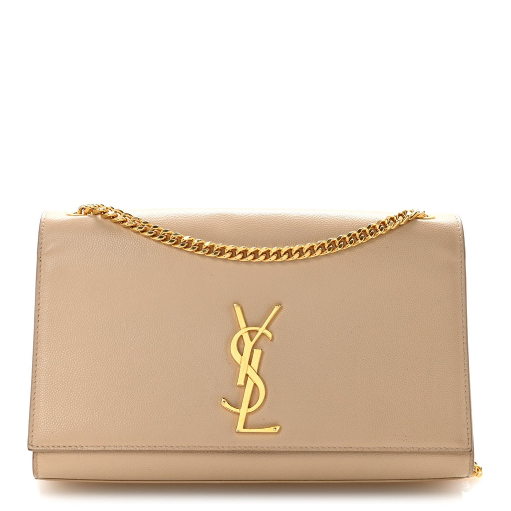 Grain De Poudre Medium Monogram Kate Satchel Nude Powder