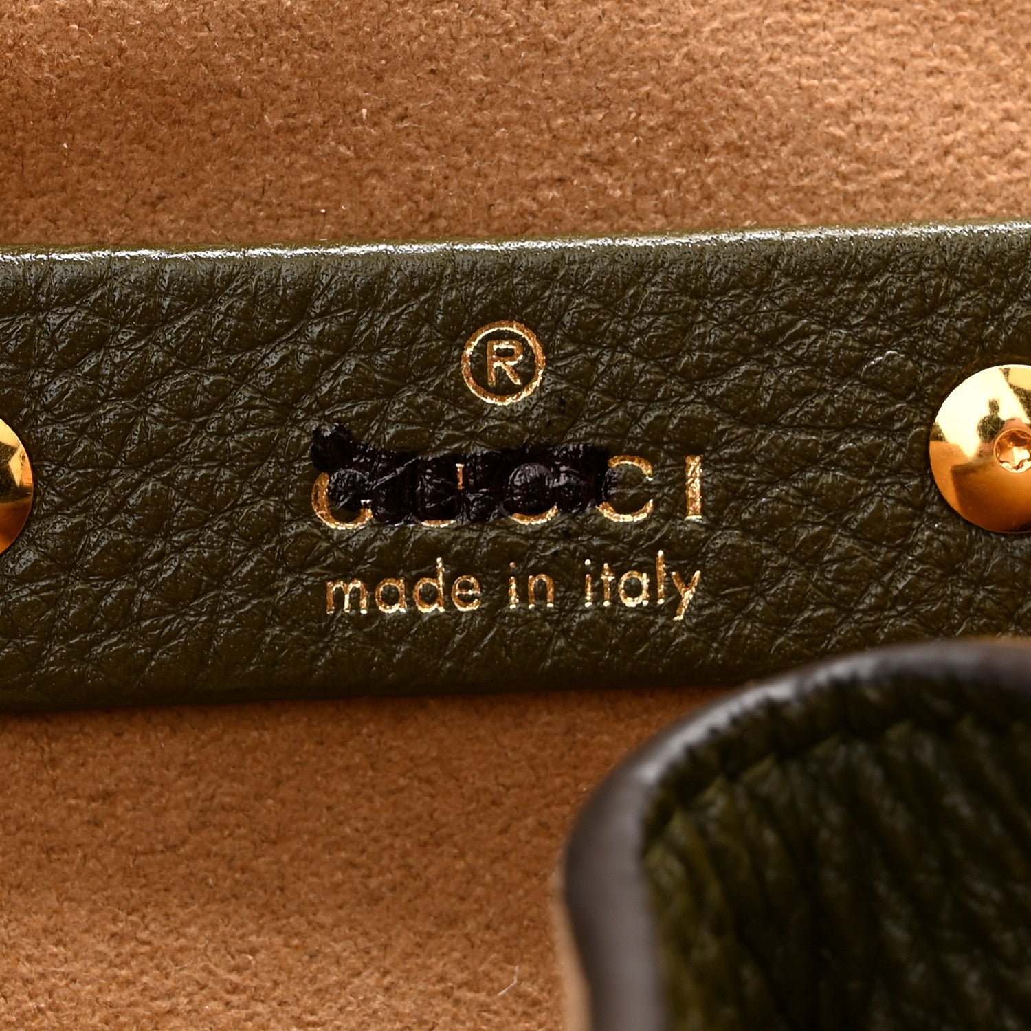 Grained Calfskin Softbit Maxi Shoulder Bag Forest Green