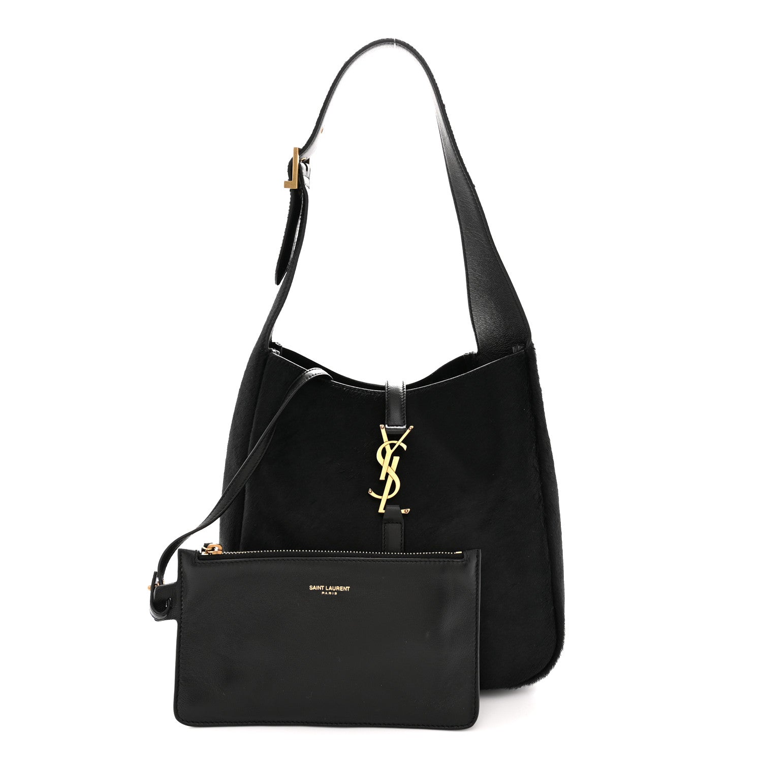 Calf Hair Small Le 5 A 7 Soft Hobo Black