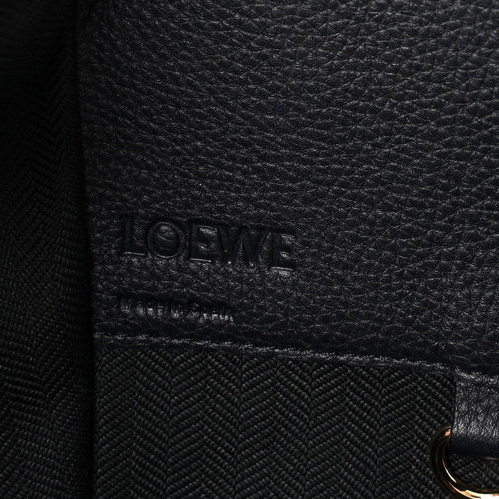 Calfskin Large Hammock Shoulder Bag Midnight Blue Black