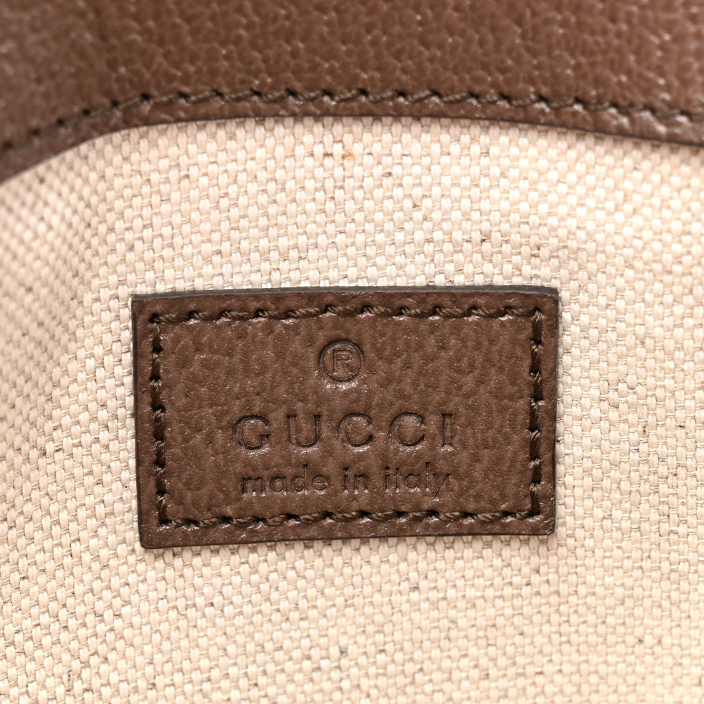 GG Supreme Monogram Web Small Ophidia Belt Bag Brown