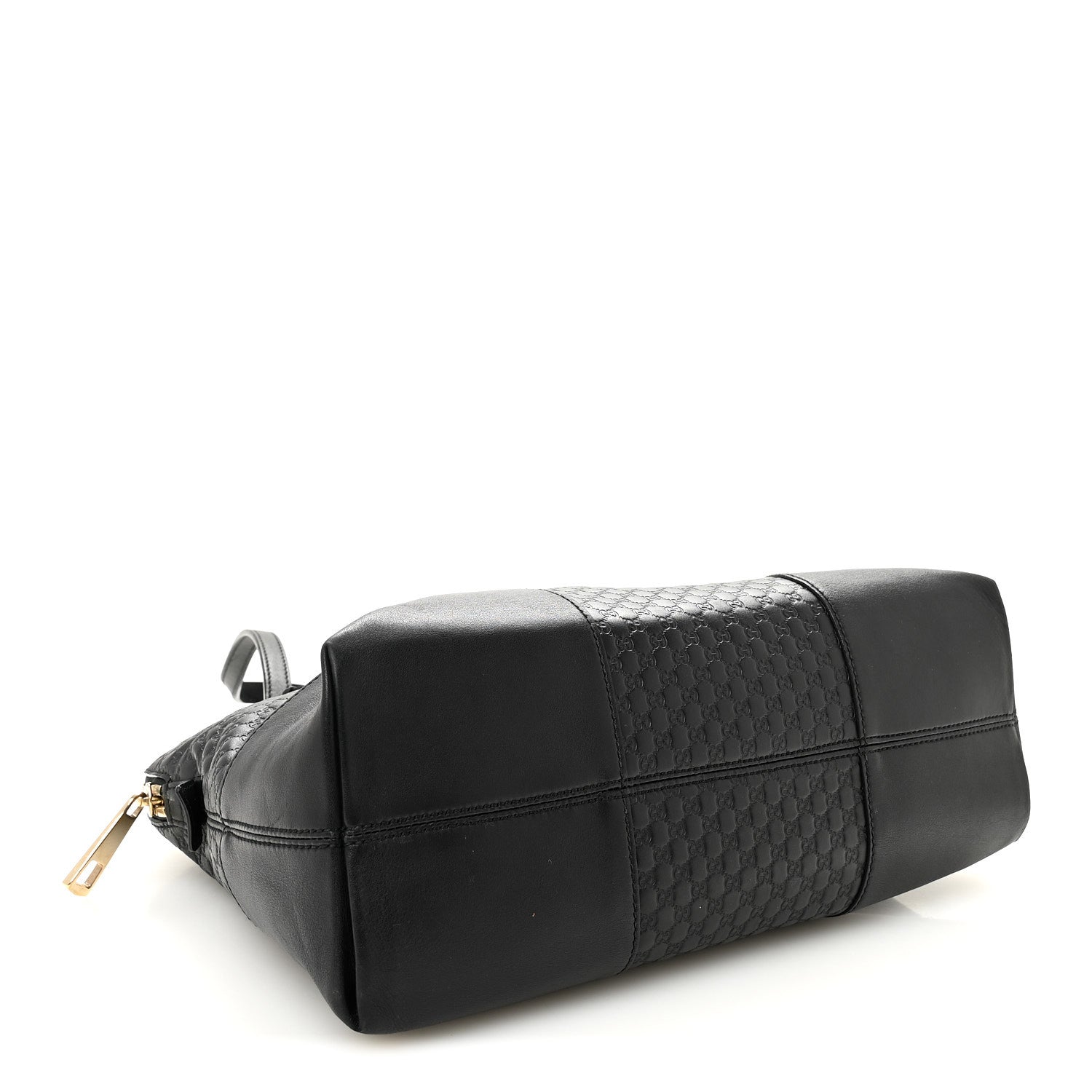 Soft Microguccissima Medium Bree Shoulder Bag Black