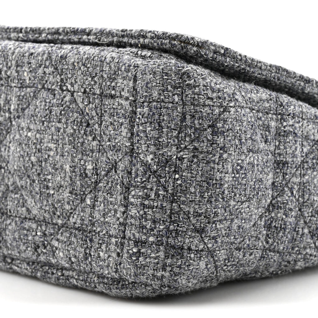 Tweed Macrocannage Medium Caro Bag Black