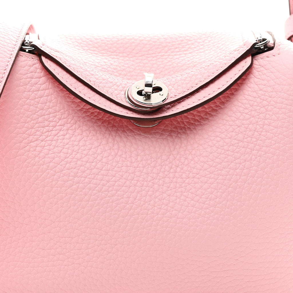 Taurillon Clemence Verso Mini Lindy 20 Rose Sakura Gris Perle Rose Sakura Gris Perle