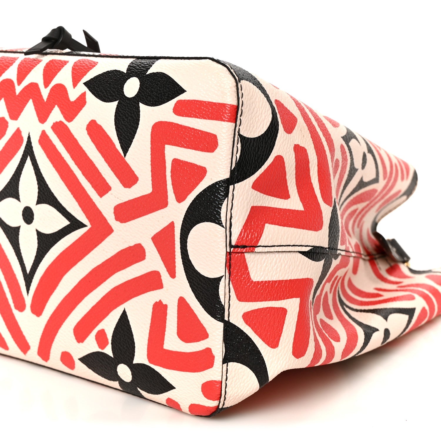 Monogram Giant Crafty NeoNoe MM Creme Rouge Black