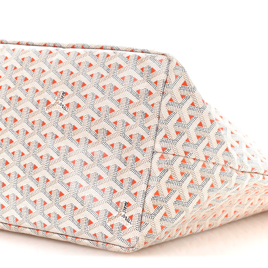 Goyardine Saint Louis Claire Voie GM White Orange