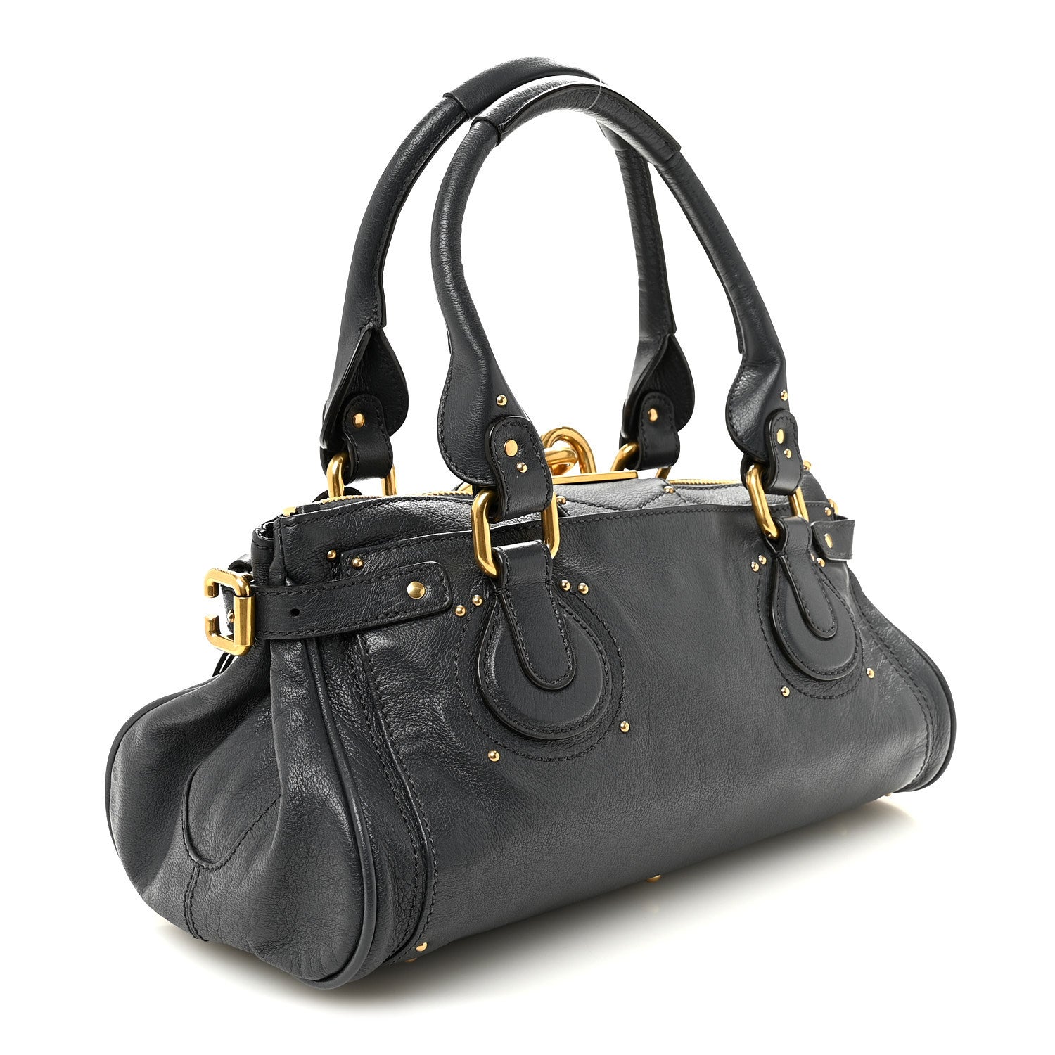 Grained Buffalo Paddington Black Navy