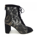 Christian Dior Embroidery Mesh & Suede Goatskin Boots