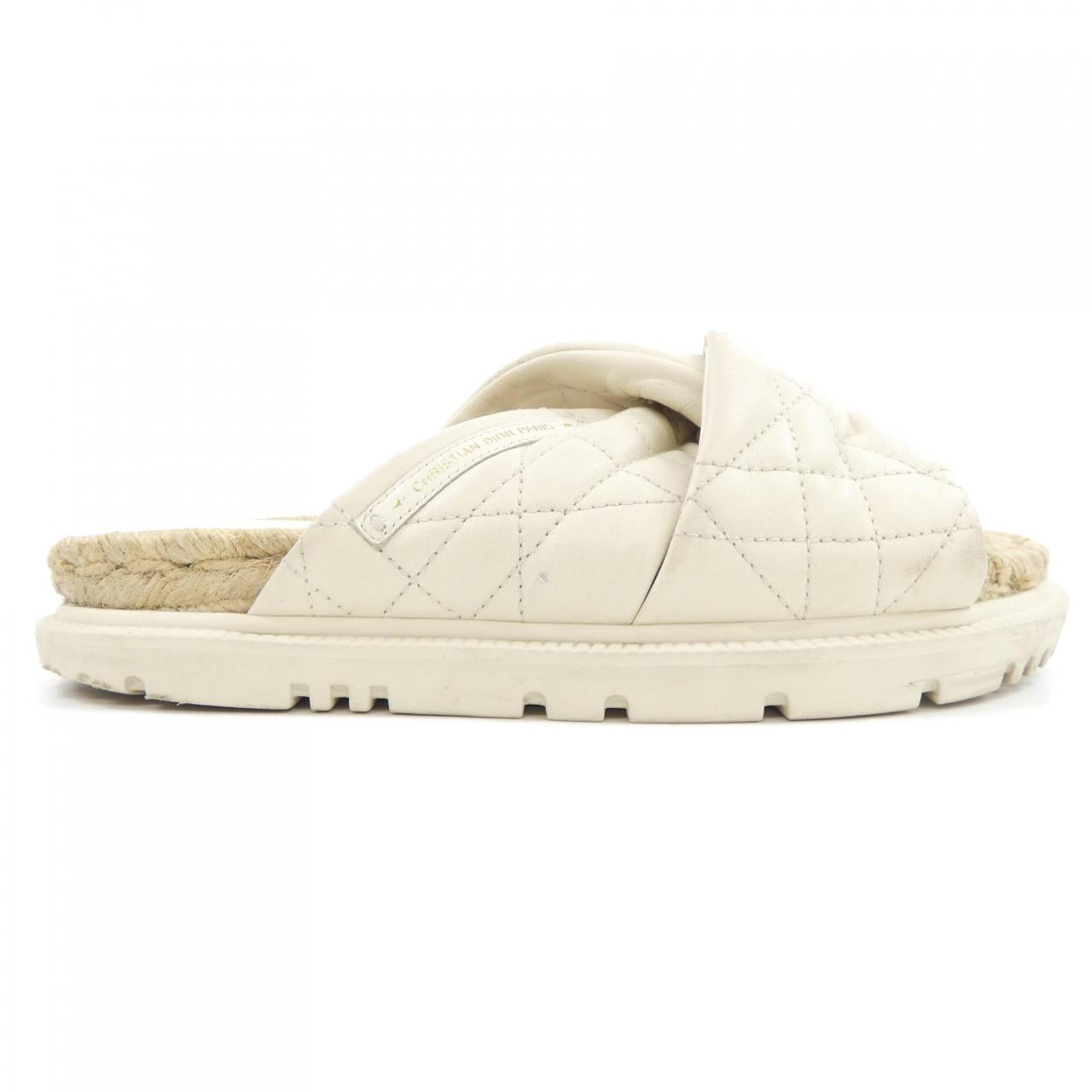 Christian Dior Cannage Quilting Lambskin Sandals