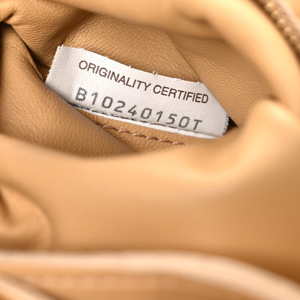 Lambskin Maxi Intrecciato Cassette Crossbody Bag Almond