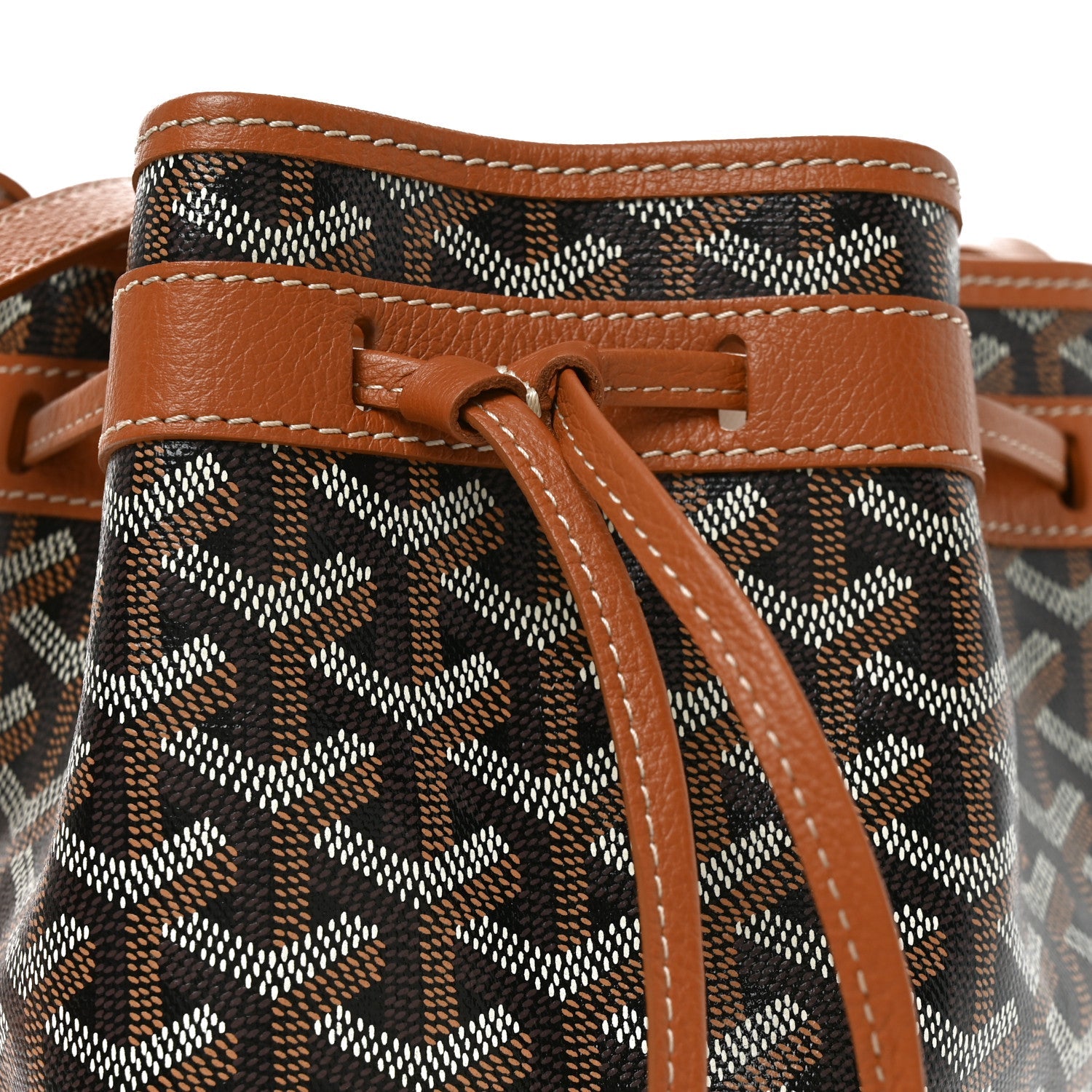 Goyardine Petit Flot Bucket Bag PM Black Gold