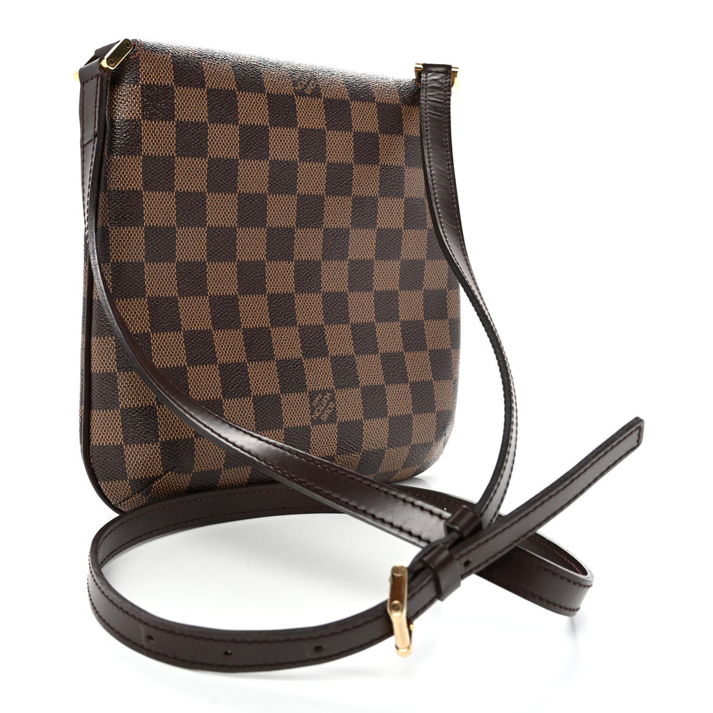 Damier Ebene Musette Salsa Long Strap