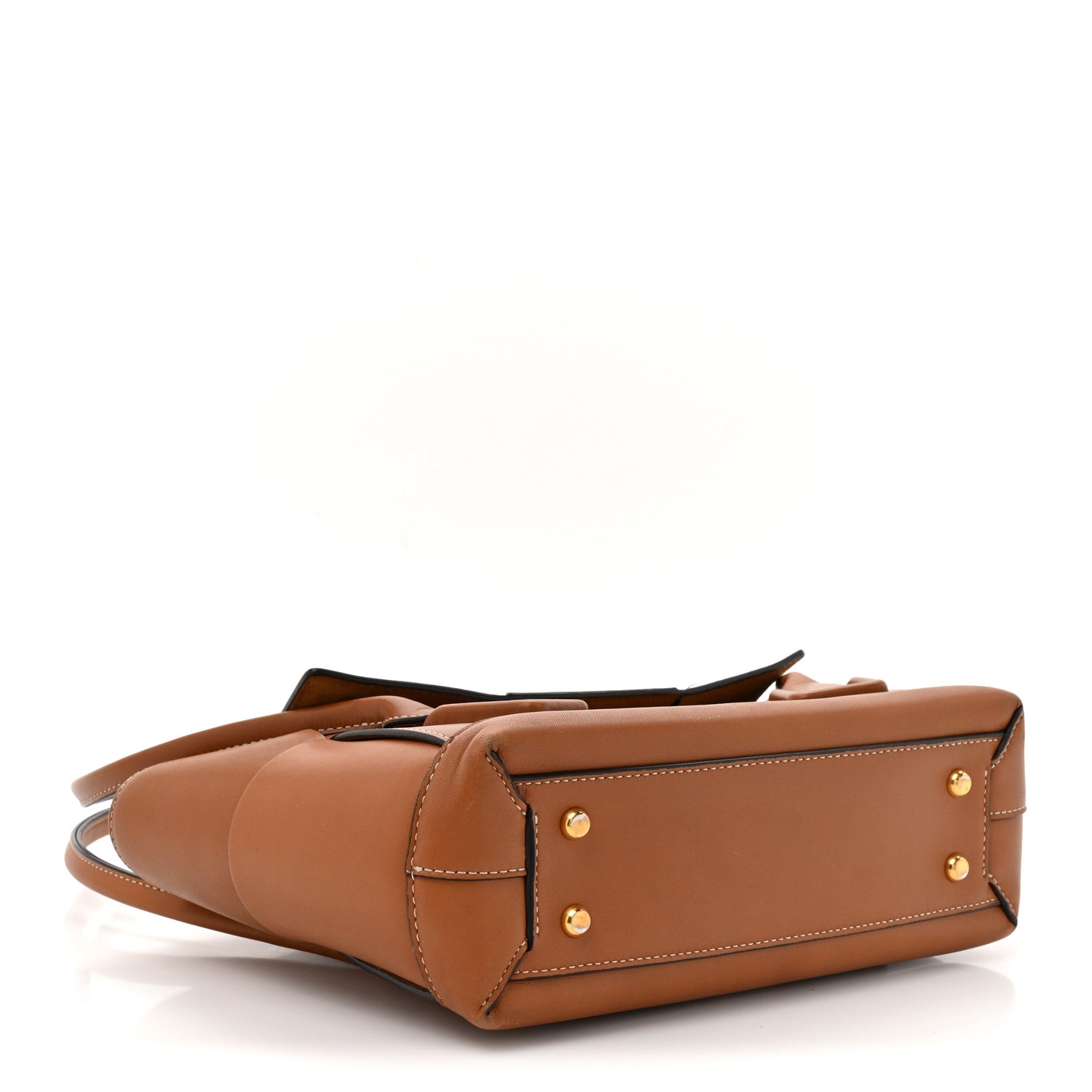 French Calfskin Maxi Intrecciato Small Arco Wood