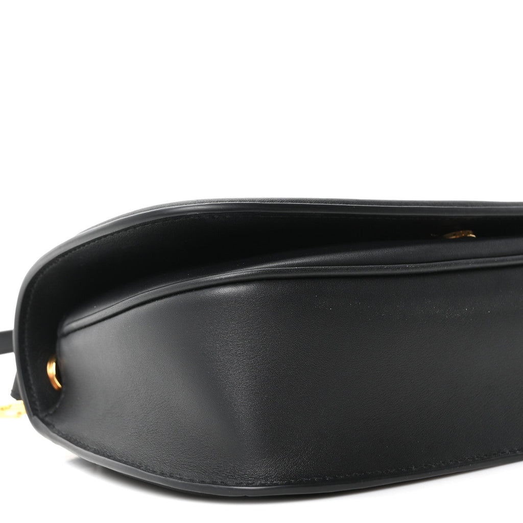 Roxy Calfskin Medium Blondie Top Handle Bag Black