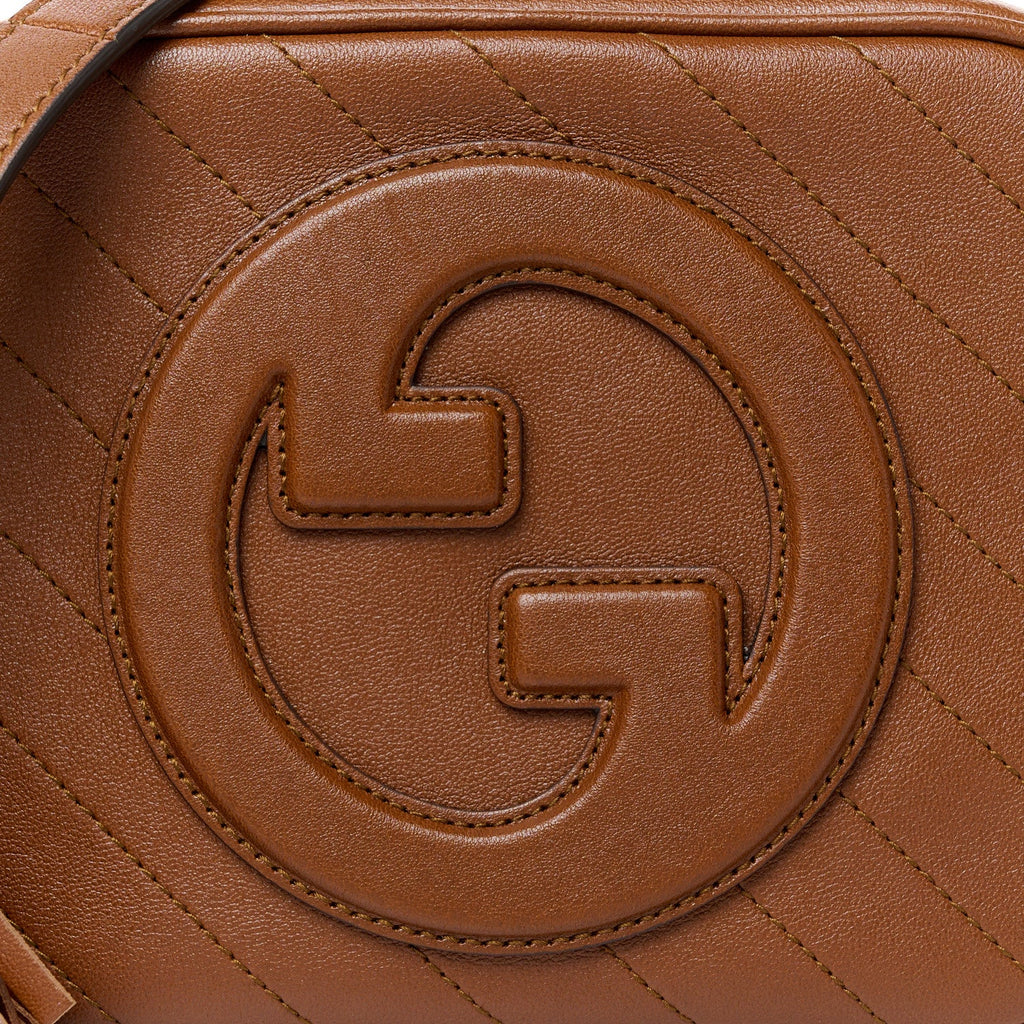 Sakai Be Green Calfskin Diagonal Stitched Small Blondie Shoulder Bag Cuir