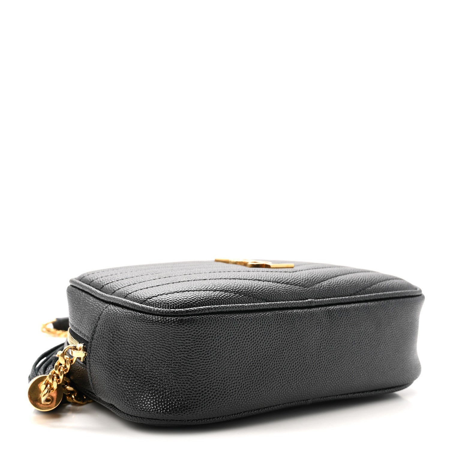 Grain De Poudre Matelasse Monogram Mini Lou Camera Bag Black